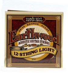 Ernie Ball 2010 Earthwood 80/20 Bronze Acoustic Guitar Strings - .009-.046 Light 12-string