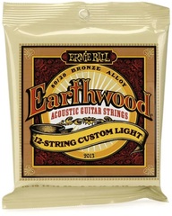 Ernie Ball EB2013 Earthwood 80/20 Bronze Acoustic Guitar Strings - .010-.048 Custom Light 12-string