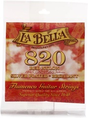 La Bella 820 Elite Red Nylon Flamenco Guitar Strings - Medium Tension