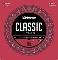 D'Addario EJ27N Student Silver-Plated Nylon Core Classical Guitar Strings - Normal Tension
