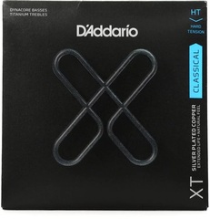 D'Addario XT Classical Silver-plated Dynacore Titanium Guitar Strings - Hard Tension