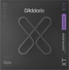 D'Addario XTB3790GS Taylor GS Mini XT Coated Phosphor Bronze Acoustic Bass Guitar Strings - .037-.090 Custom Light 23.5-inch Scale