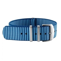 Breitling - Light Blue Outerknown Econyl-Yarn Single-Piece Strap (With Stainless Steel Keepers) - 18 MM 125W.A