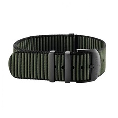 Breitling - Kaki Outerknown Econyl-Yarn Single-Piece Strap (With DLC-Coated Stainless Steel Keepers) - 24 MM 139W.M