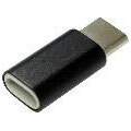 microUSB-TypeC Convert Connector Black (For Switch)