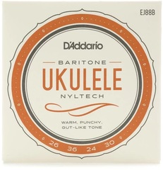 D'Addario EJ88B Nyltech Natural Nylon Baritone Ukulele Strings