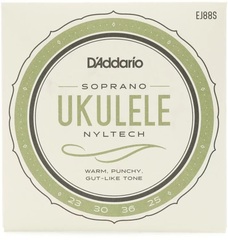 D'Addario EJ88S Nyltech Natural Nylon Soprano Ukulele Strings