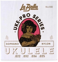 La Bella 200 Uke-Pro Clear Nylon Soprano Ukulele Strings - .022-.036