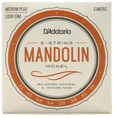 D'Addario EJM75C Monel Loop End Mandolin Strings - .011-.041 Medium Plus