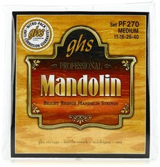GHS PF270 Bright Bronze Mandolin Strings - .011-.040 Medium