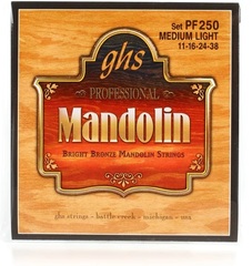 GHS PF250 Bright Bronze Mandolin Strings - .011-.038 Medium Light