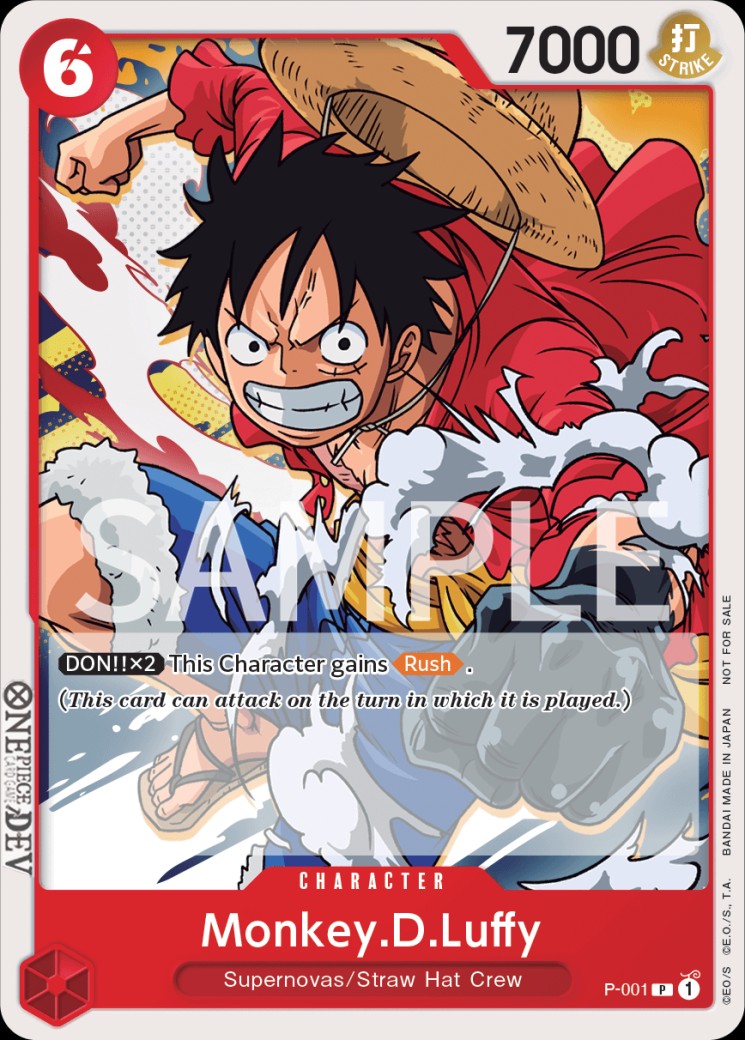 Monkey.D. Luffy - P-001 - P Monkey.D.Luffy (Super Pre-Release) (Participant)