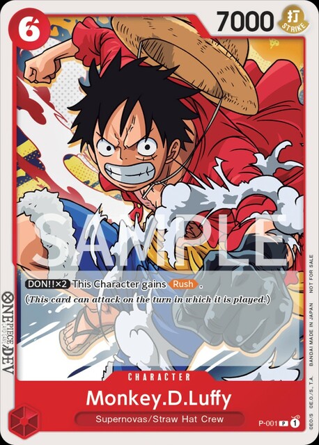 Monkey.D. Luffy - P-001 - P Monkey.D.Luffy (Super Pre-Release) (Participant)