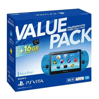 PS Vita 16GB Value Pack / Aqua Blue