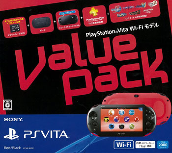 PlayStation Vita Value Pack Wi-Fi Model Red/Black