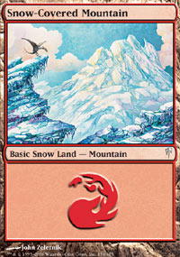 Snow-Covered Mountain - Foil