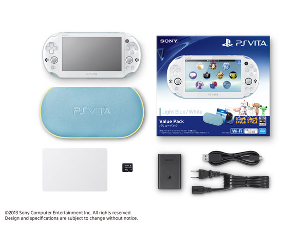 PS Vita Value Pack Light Blue/ White