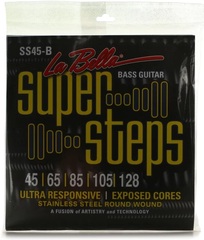 La Bella SS45-B Super Steps Electric Bass Guitar Strings - .045-.128 Standard 5-string