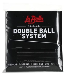 La Bella S500L-B Double Ball Bass Flatwound Bass Guitar Strings - .043-.128 Light
