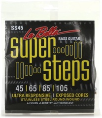 La Bella SS45 Super Steps Bass Guitar Strings - .045-.105 Standard 4-string