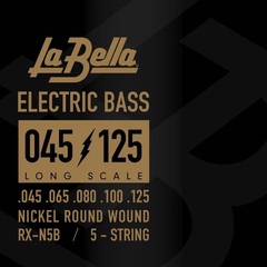 La Bella RX-N5B Bass RX Nickel Plated B 5-Str 45-125