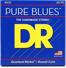 DR Strings PBVW-40 Pure Blues Quantum-nickel/Round Core Bass Guitar Strings - .040-.095 Victor Wooten Signature