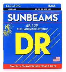 DR Strings NMR5-45 Sunbeams Nickel-plated Bass Guitar Strings - .045-.125 Medium 5-string