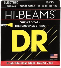 DR Strings SMR5-45 Hi-Beam Short Scale Bass Guitar Strings - .045-.125 Medium 5-string