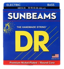 DR Strings NMR6-30 Sunbeams Nickel Plated Bass Guitar Strings - .030-.125 Medium 6-string