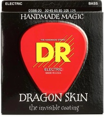DR Strings DSB6-30 Dragon Skin Coated Bass Guitar Strings - .030-.125 Medium 6-string