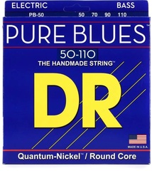 DR Strings PB-50 Pure Blues Quantum-nickel Bass Guitar Strings - .050-.110 Heavy 5-string