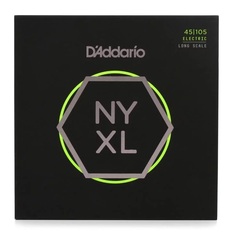 D'Addario NYXL45105 Nickel Wound Bass Guitar Strings - .045-.105 Light Top/Medium Bottom Long Scale 4-string