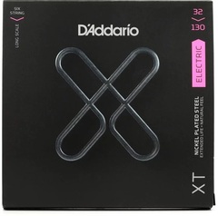 D'Addario XTB32130 Nickel Plated Steel Bass Guitar Strings - .032-.130 Regular Light Long Scale 6-string