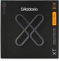 D'Addario XTB50105 XT Nickel Plated Steel Bass Guitar Strings - .050-.105 Medium Long Scale