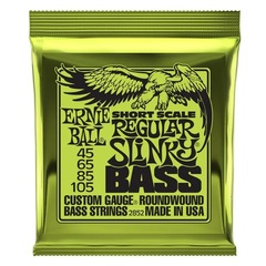 Ernie Ball 2852 Regular Slinky Nickel Wound Electric Bass Guitar Strings - .045-.105 Short Scale