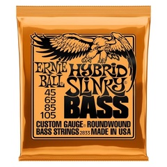 Ernie Ball 2833 Hybrid Slinky Nickel Wound Electric Bass Guitar Strings - .045-.105
