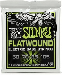 Ernie Ball 2812 Regular Slinky Flatwound Electric Bass Guitar Strings - .050-.105
