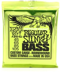 Ernie Ball 2856 Regular Slinky Nickel Wound Electric Bass Guitar Strings - .045-.105 Medium Scale