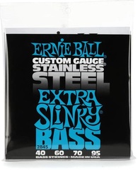 Ernie Ball 2845 Extra Slinky Stainless Steel Electric Bass Guitar Strings - .040-.095