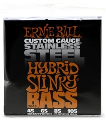Ernie Ball 2843 Hybrid Slinky Stainless Steel Electric Bass Guitar Strings - .045-.105