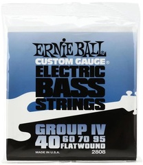 Ernie Ball EB2808 Flatwound Group IV Electric Bass Guitar Strings - .040-.095