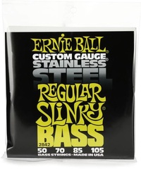 Ernie Ball 2842 Regular Slinky Stainless Steel Electric Bass Guitar Strings - .050-.105