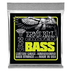 Ernie Ball 3832 Regular Slinky Coated Electric Bass Guitar Strings - .050-.105