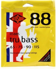 Rotosound RS88S Tru Bass 88 Black Nylon Tapewound Bass Guitar Strings - .065-.115 Standard Short Scale 4-string
