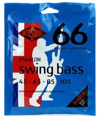 Rotosound RS66LDN Swing Bass 66 Nickel Roundwound Bass Guitar Strings - .045-.105 Standard Long Scale 4-string