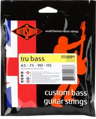Rotosound RS88M Tru Bass 88 Black Nylon Tapewound Bass Guitar Strings - .060-.115 Medium Scale 4-string