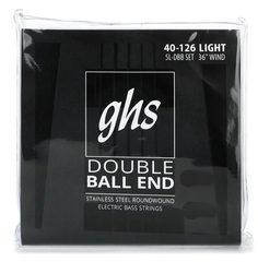 GHS 5l-DBB Double Ball End Roundwound Electric Bass Guitar Strings - .040-.126 Light 5-string