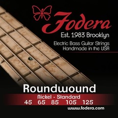 Fodera 45125 Nickel Roundwound Bass Guitar Strings - .045-.125 Medium 5-string
