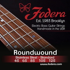 Fodera 45125 Stainless Steel Roundwound Bass Guitar Strings - 0.045-0.125 Medium 5-string