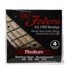 Fodera 45105 Stainless Steel Roundwound Bass Guitar Strings - .045-.105 Medium